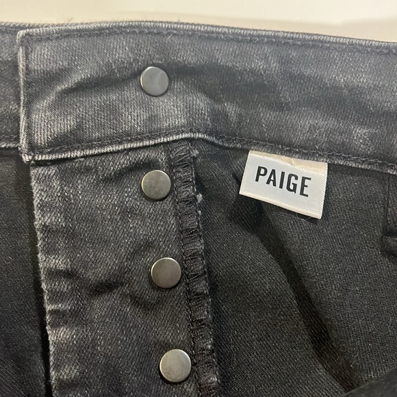 PAIGE - Charcoal Button-Fly Jeans, Emmie skinny - Picture 4 of 6